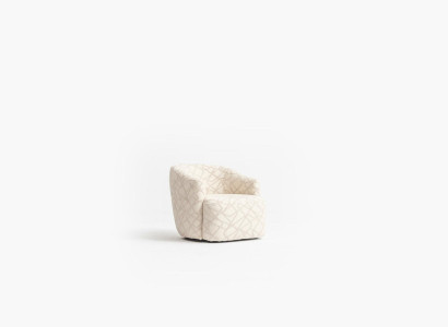 Upholstered cocktail chair in a pleasant color in a modern design